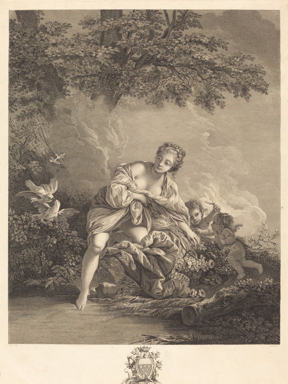 Vénusz és szerelmek alkotó: René Gaillard after François Boucher