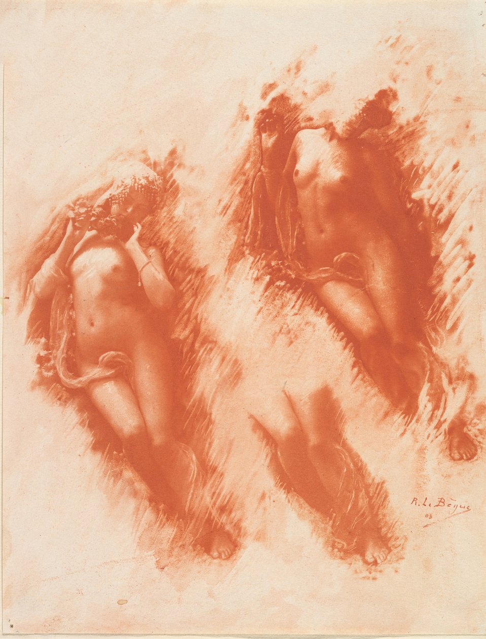 [Study in Orange], 1903. alkotó: René Le Bègue