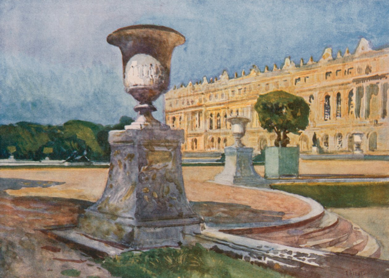 Központi homlokzat, a Versailles-i Parterre d