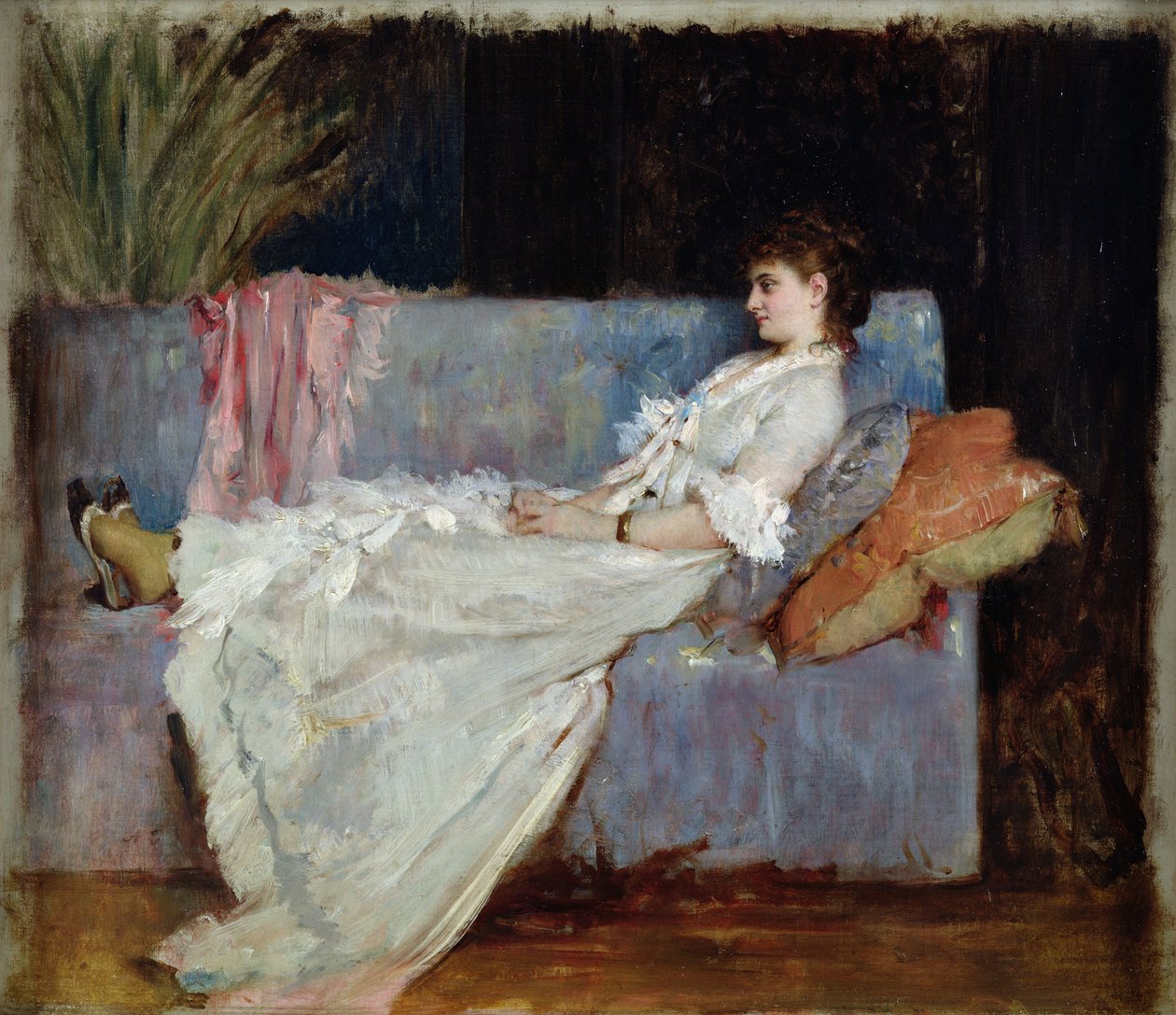 Madame Flahaut (olaj, vászon) alkotó: René François Xavier Prinet