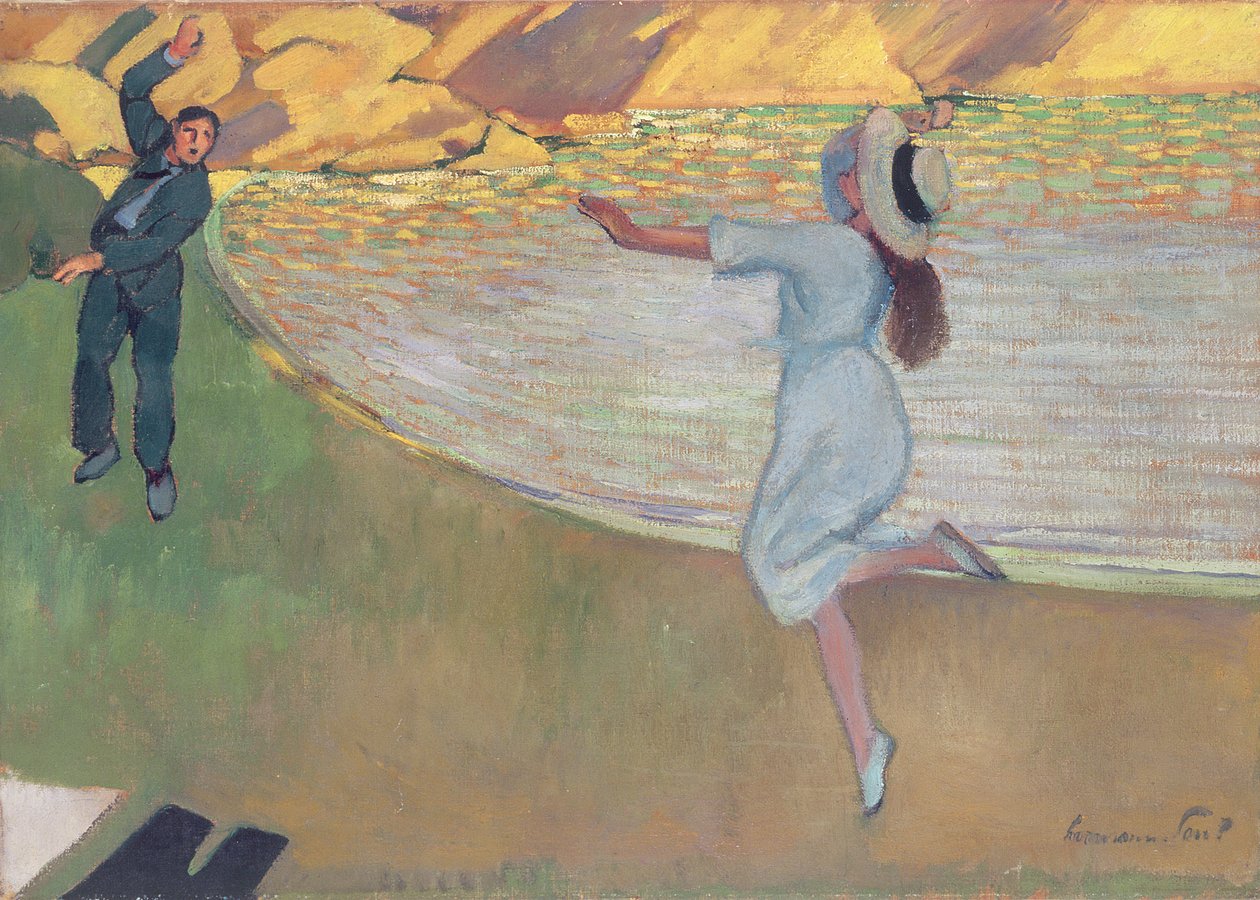 A szerelmesek, 1900 körül alkotó: Rene George Hermann Paul