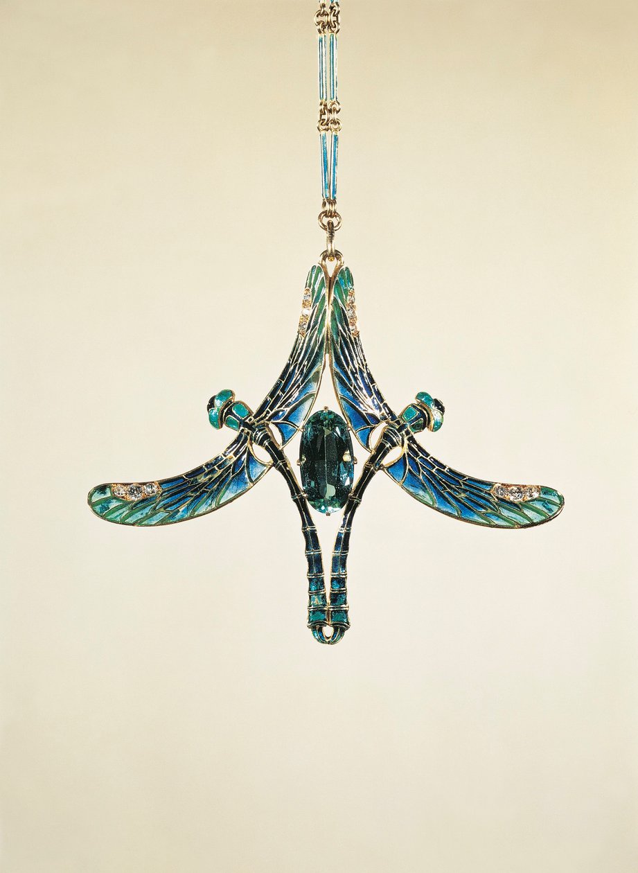 Szitakötő medál (arany és zománcozott) alkotó: Rene Jules Lalique