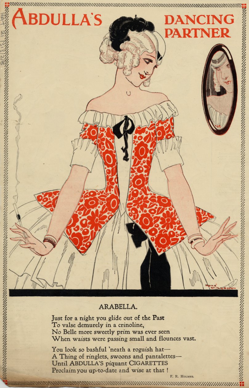 Abdulla cigaretták, 1920-as évek alkotó: Rene Vincent