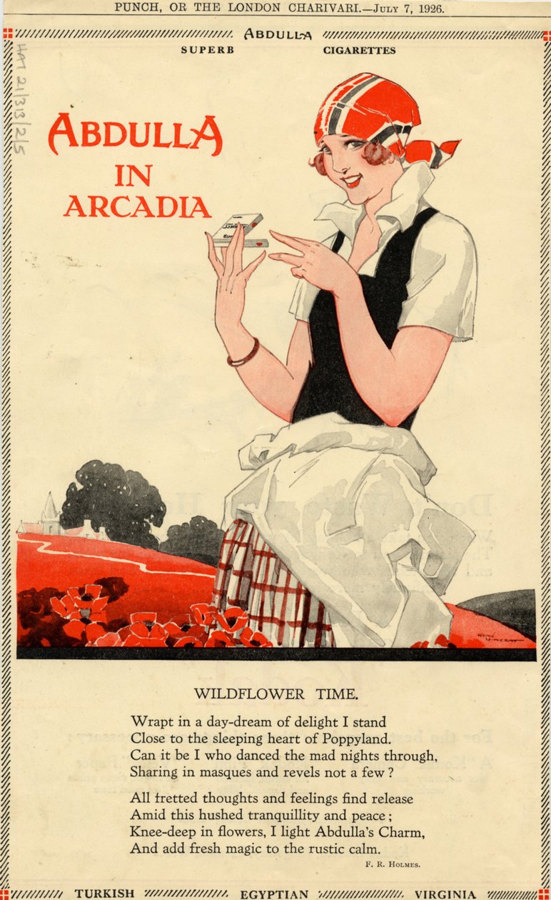 Abdulla cigaretta, 1926 alkotó: Rene Vincent