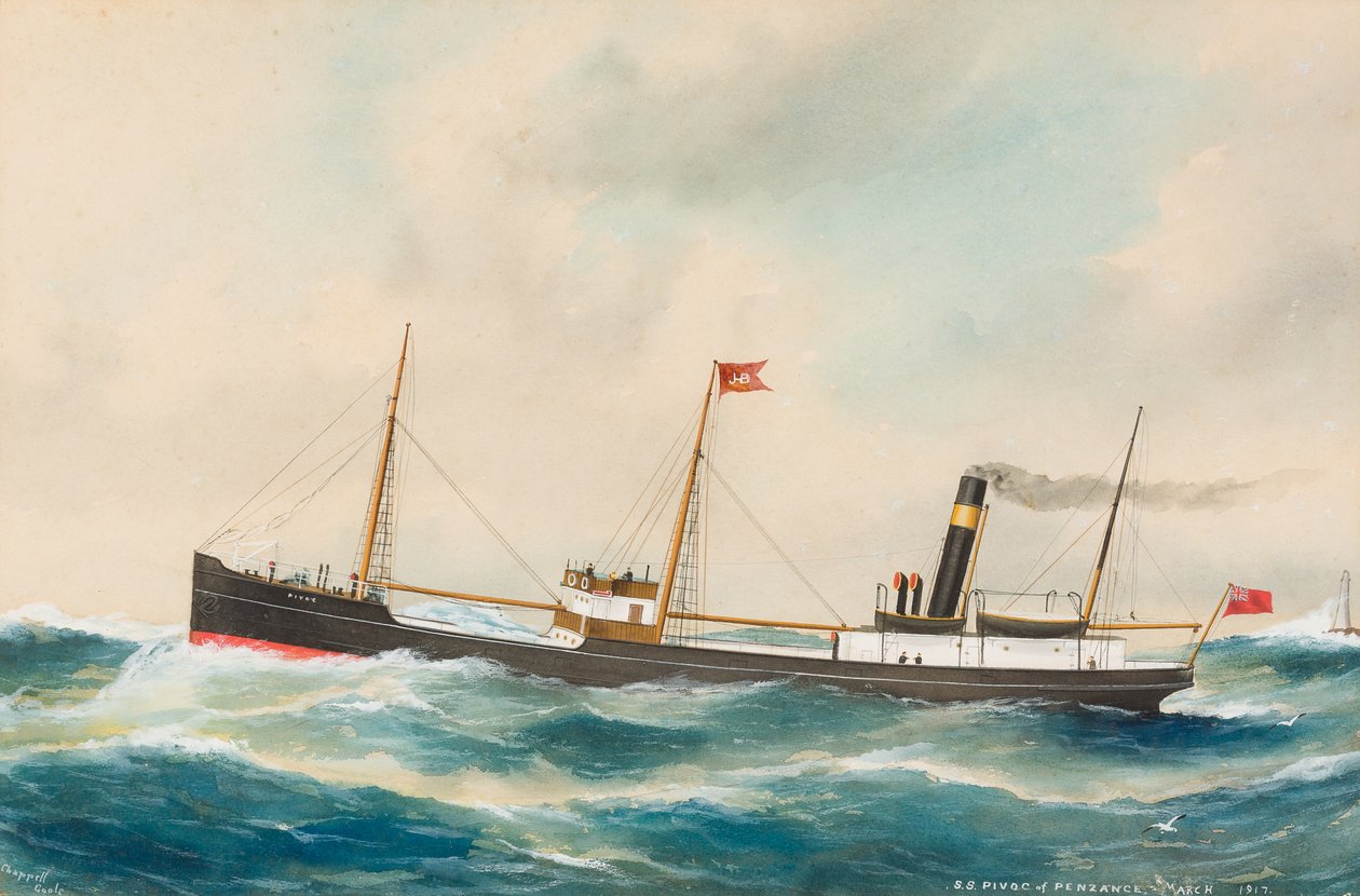 SS Pivoc, 1917 (wc papíron) alkotó: Reuben Chappell