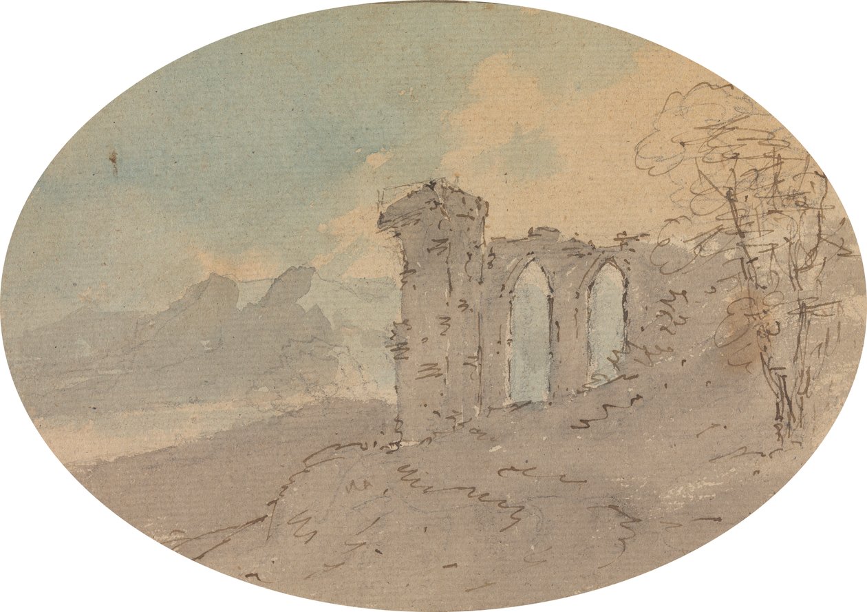Kilátás a várromra alkotó: Rev. William Gilpin