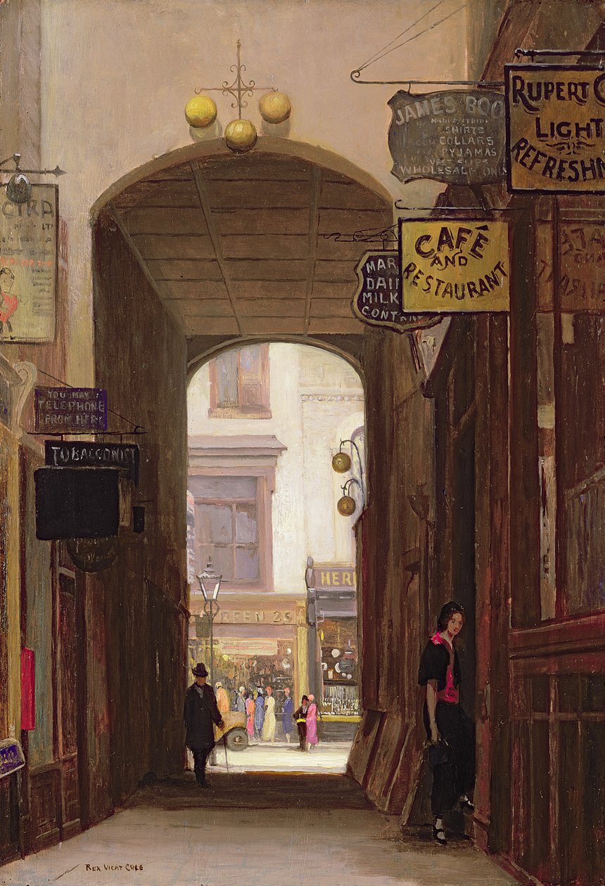 Rupert Court, Wardour Street alkotó: Rex Vicat Cole