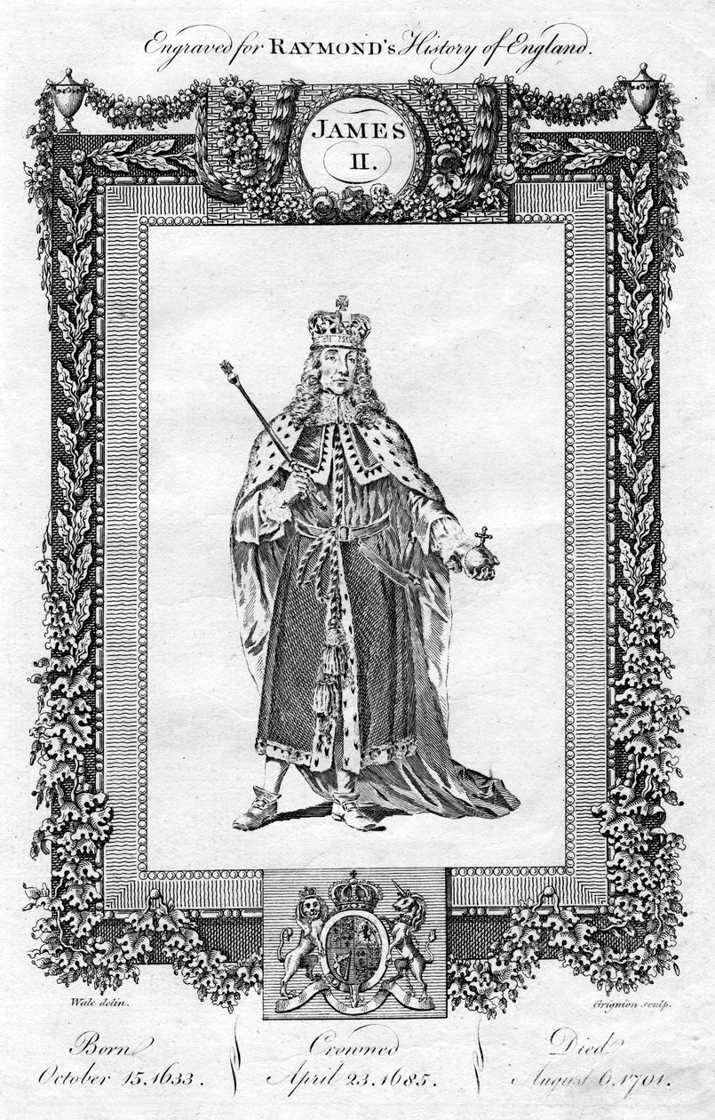 II. Jakab angol, 18. század. alkotó: Reynolds Grignion