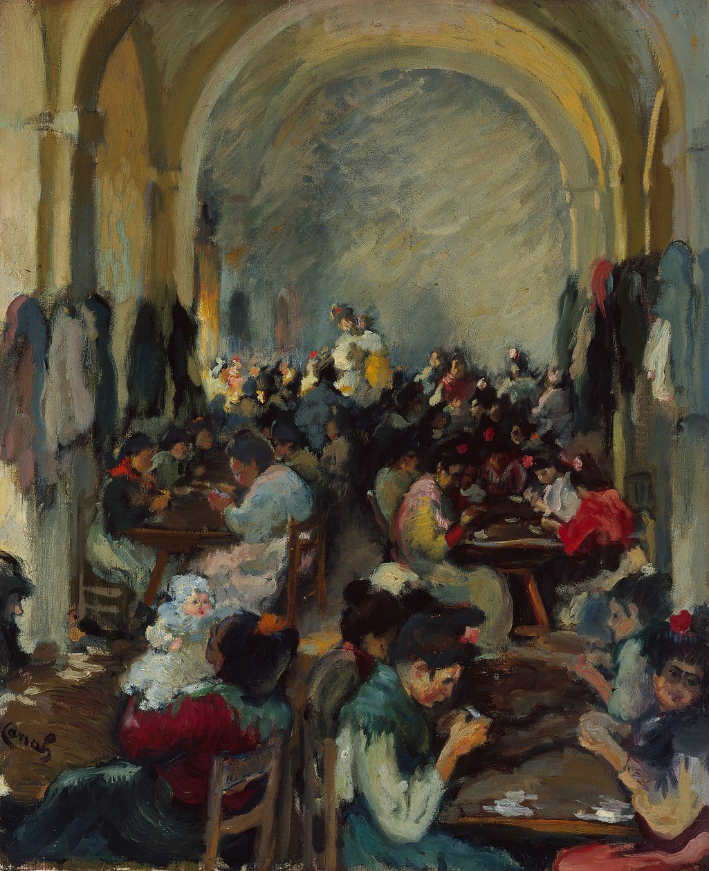 Szivarkészítés Sevillában, 1899. alkotó: Ricardo Canals y Llambi