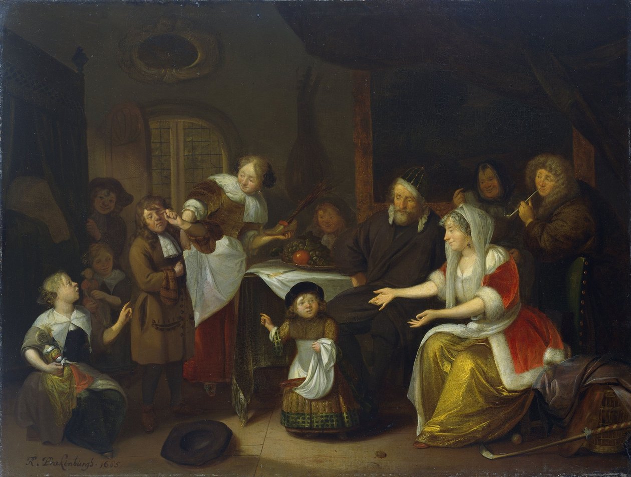 Szent Miklós ünnepe alkotó: Richard Brakenburgh