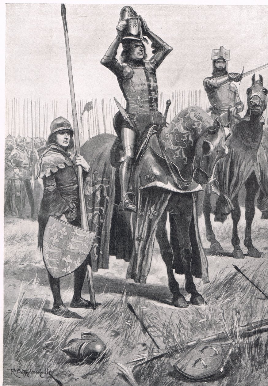 Majd Sir John Chandos Sire mondta: Ride Forward, The Day is Yours, illusztráció a 