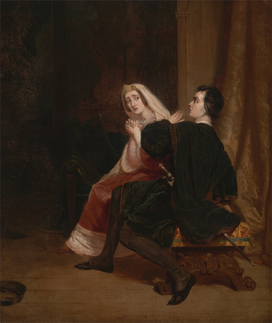 Hamlet és anyja; A szekrényjelenet alkotó: Richard Dadd