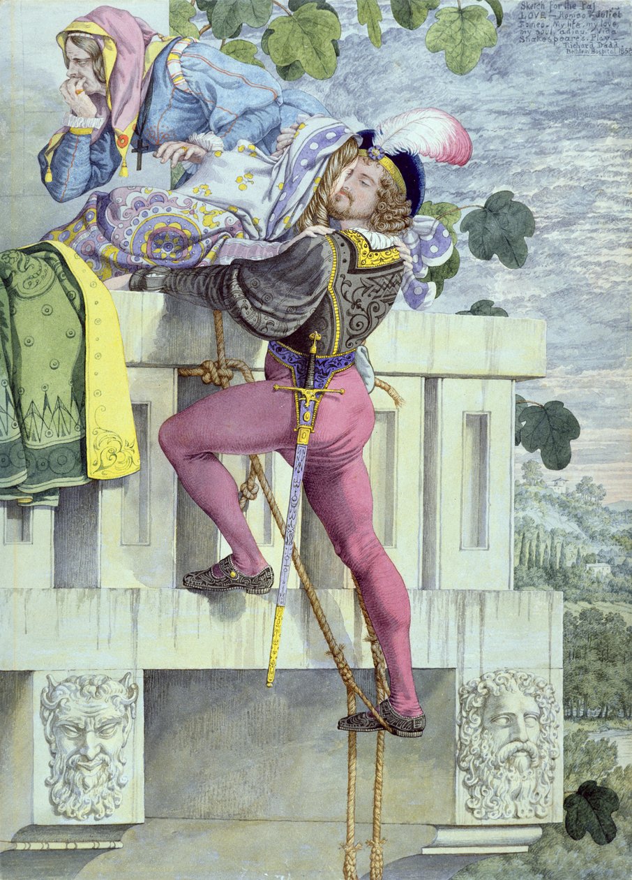 Sketch for the Passions.. Szerelem, 1853 (toll, tinta, wc és grafit, papír) alkotó: Richard Dadd