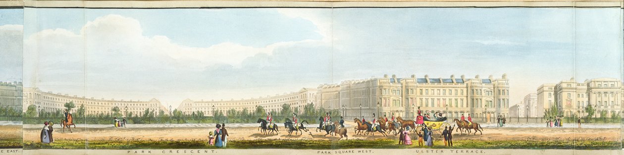 Park Crescent és Ulster Terrace, részlet a Regent