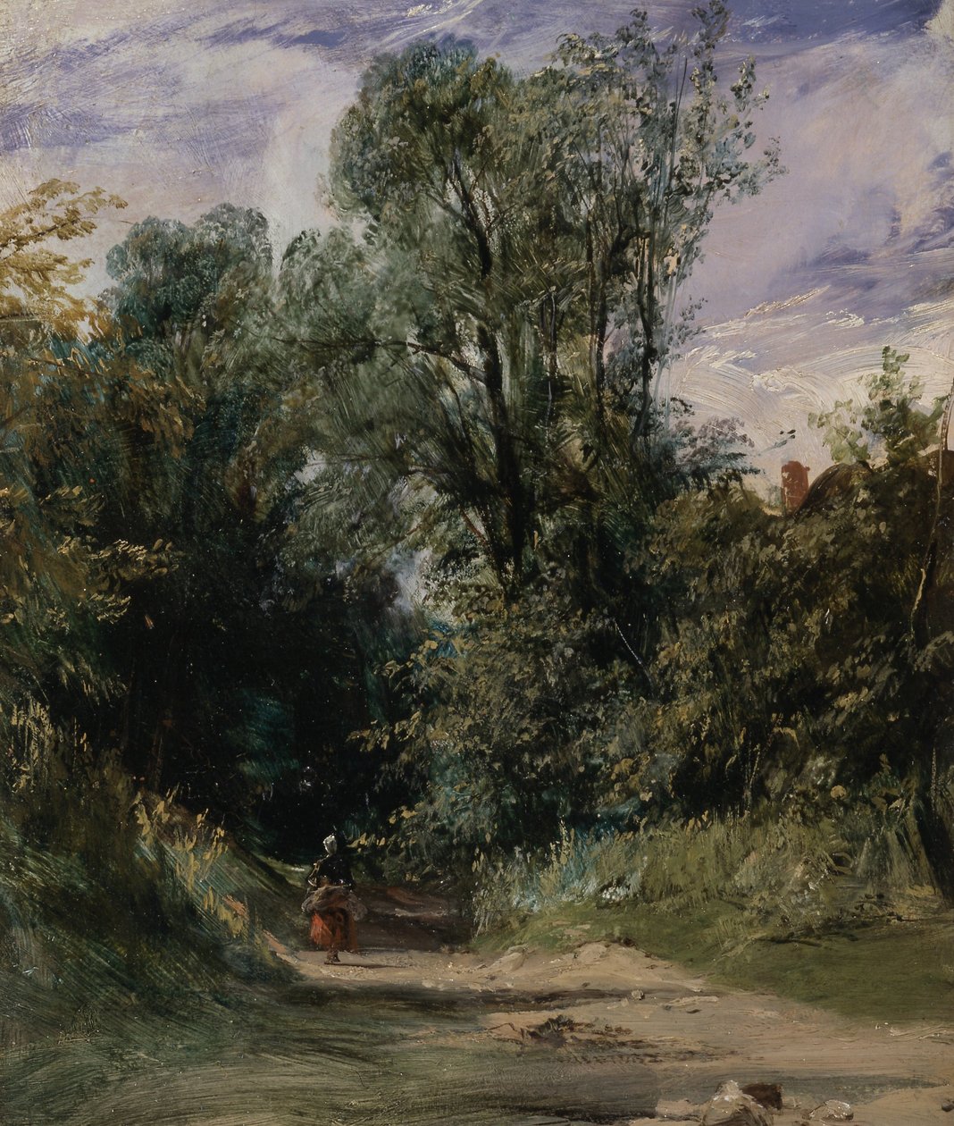 Egy erdősáv alkotó: Richard Parkes Bonington