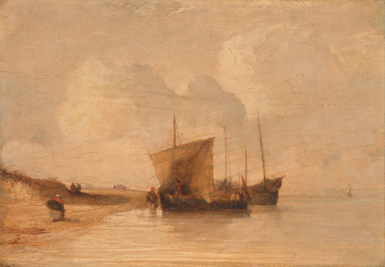 Normandia -part alkotó: Richard Parkes Bonington