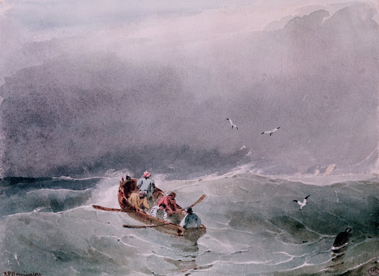 Tengeri tájkép alkotó: Richard Parkes Bonington