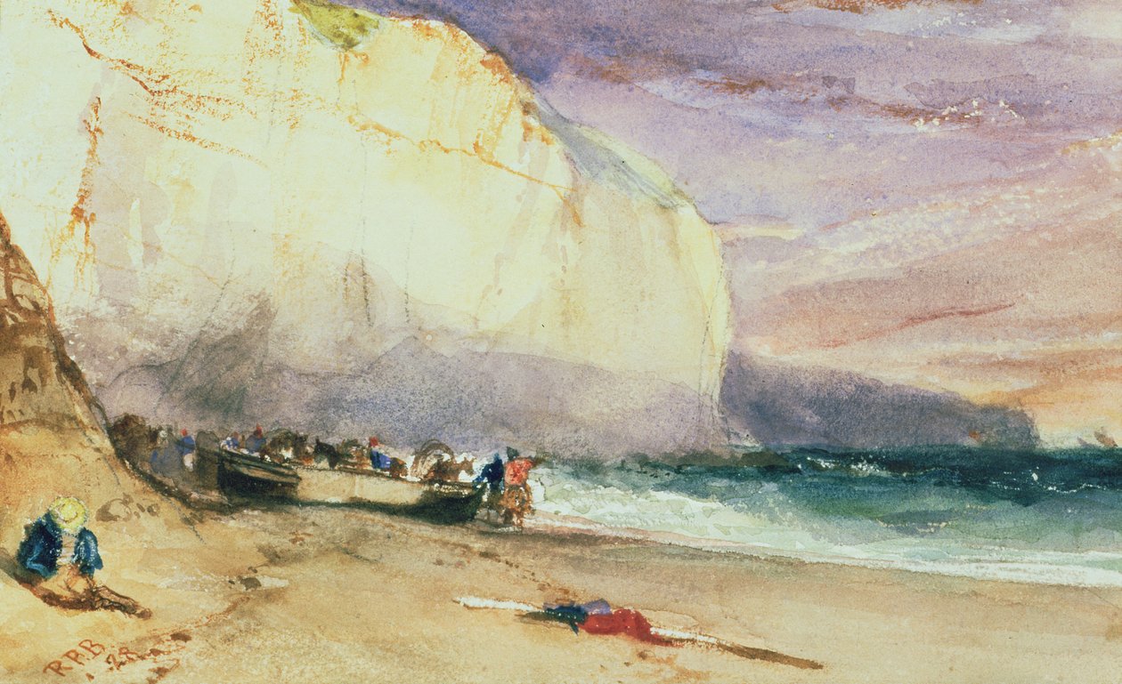 The Undercliff, 1828 alkotó: Richard Parkes Bonington