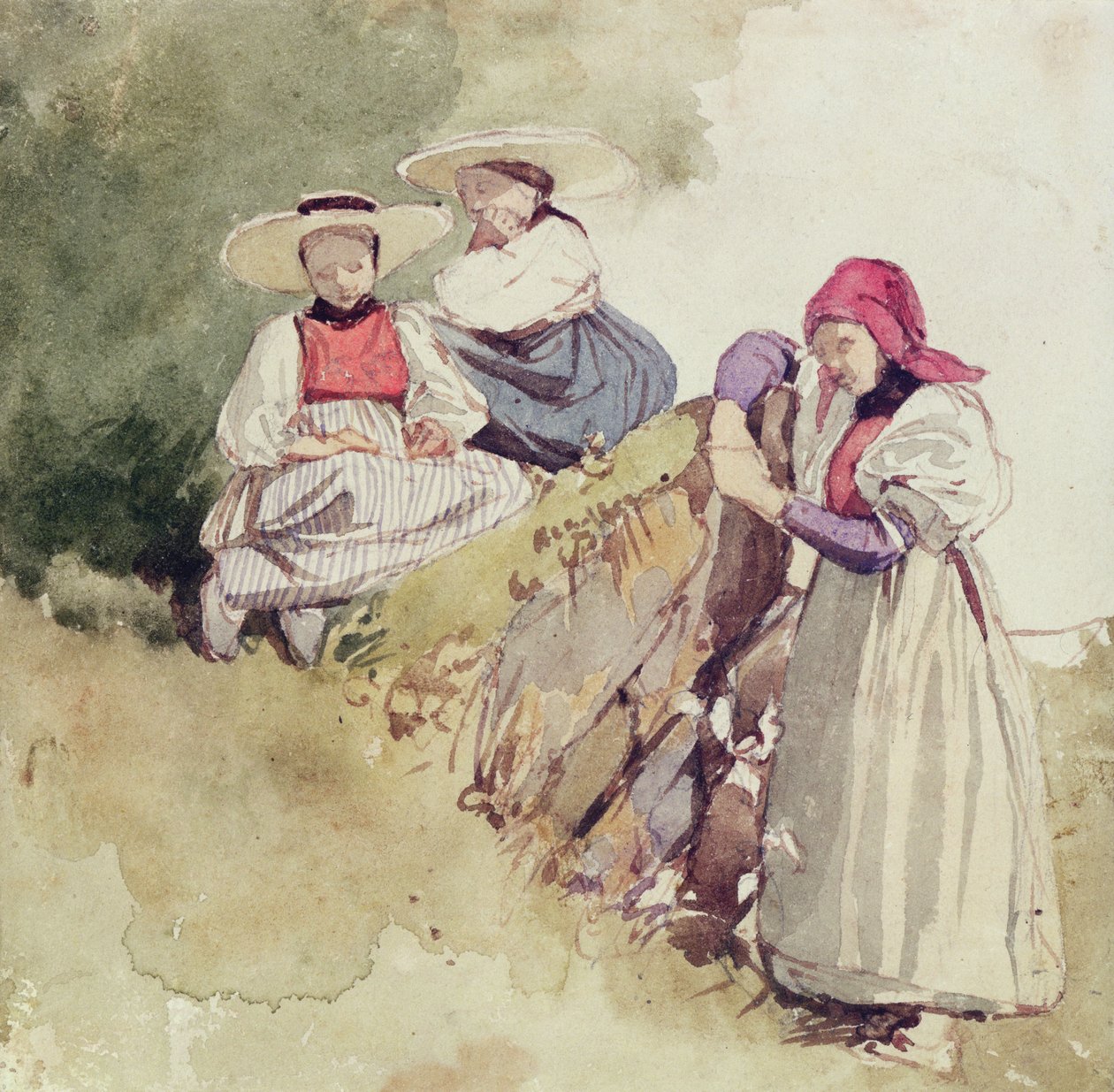 Három nőstény alkotó: Richard Parkes Bonington