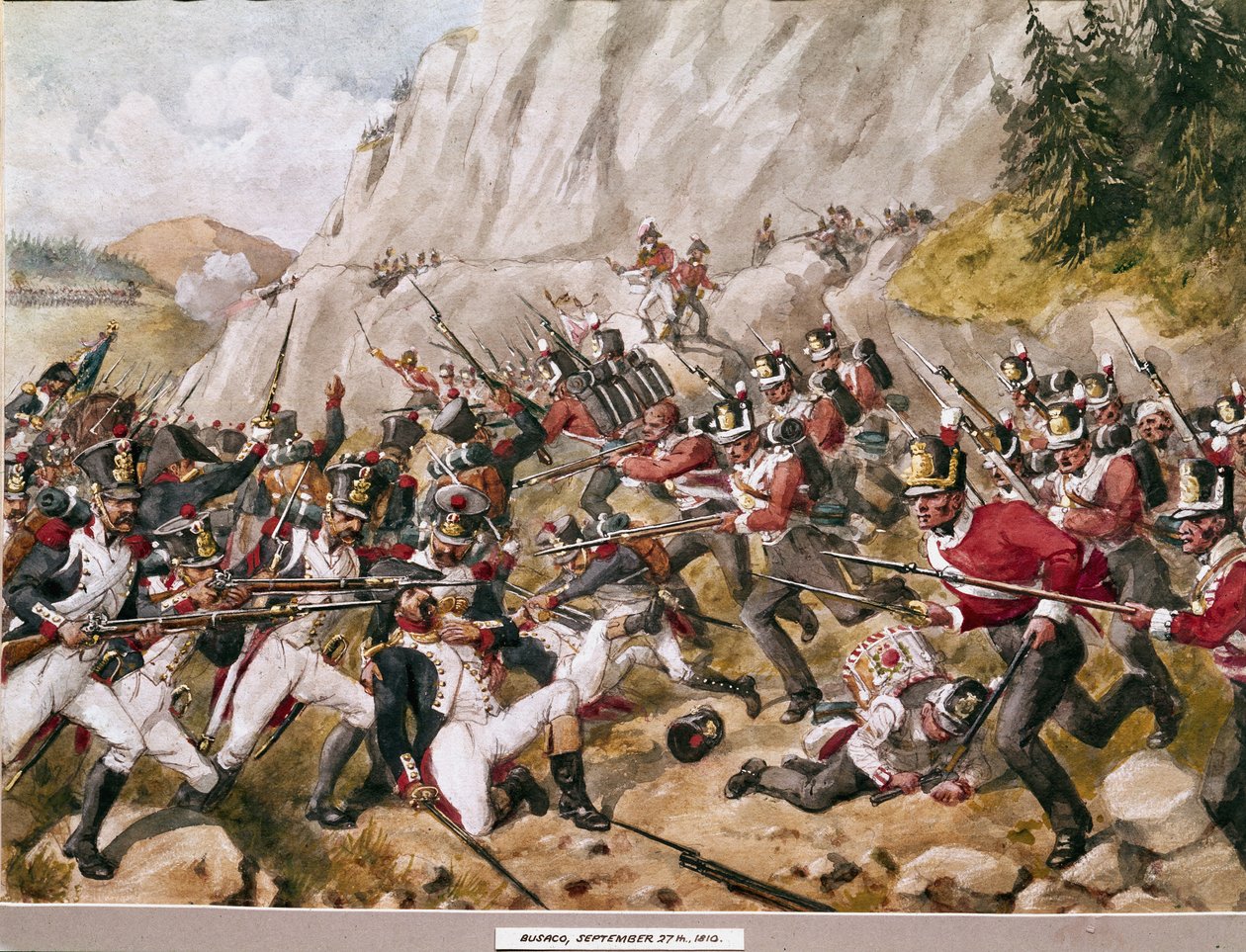 Busaco, 1810. szeptember 27., 1900 körül alkotó: Richard Simkin