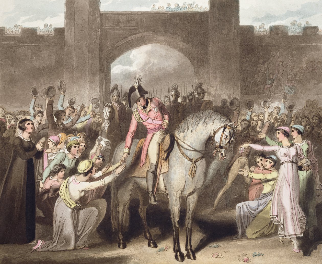 Toulouse, 1814. április 10., „A Wellington herceg győzelmei” című művéből, T. Fielding metszetében, pub. 1819 alkotó: Richard Westall