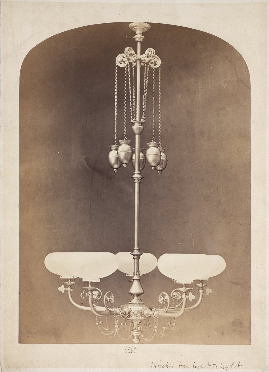 Gasolier, 1880 alkotó: John Pardon