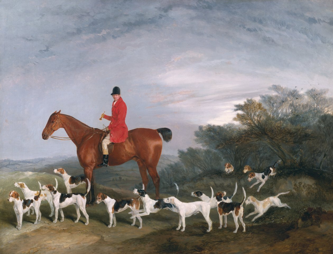 Out Hunting, 1841 alkotó: Richard Barrett Davis