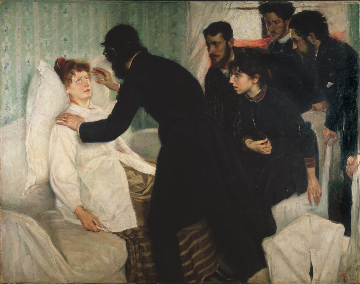 Hipnotikus szeánsz, 1887 alkotó: Richard Bergh