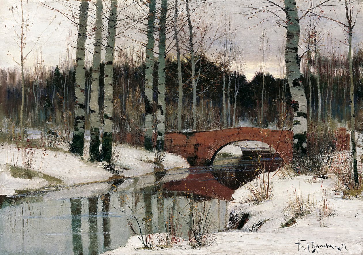 Olvadás Gatchinában, 1897. alkotó: Richard Bergholz