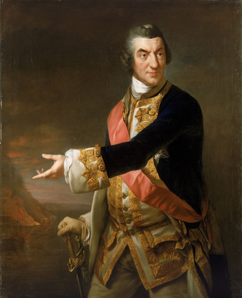 Sir Charles Saunders admirális (1713-1775) alkotó: Richard Brompton