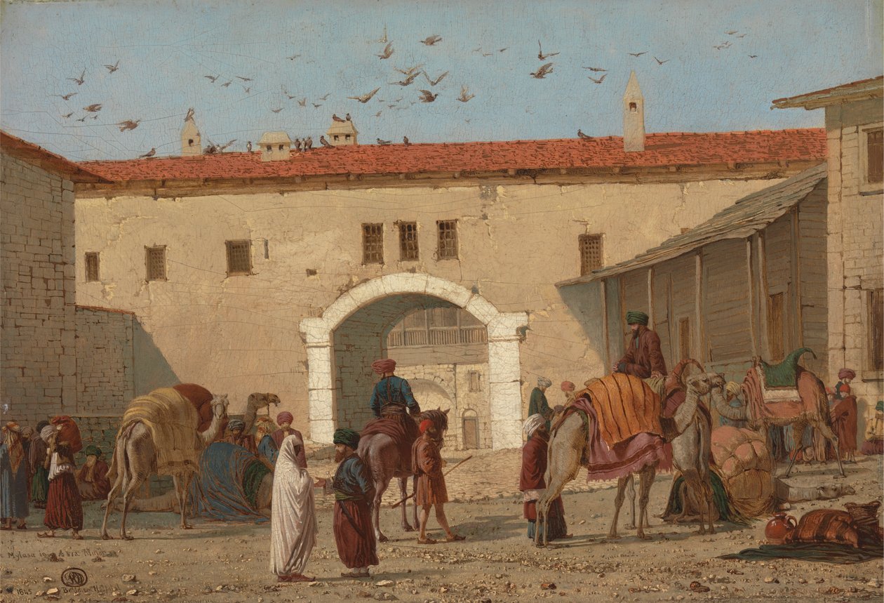 Karavánszeráj a kis-ázsiai Mylasában alkotó: Richard Dadd