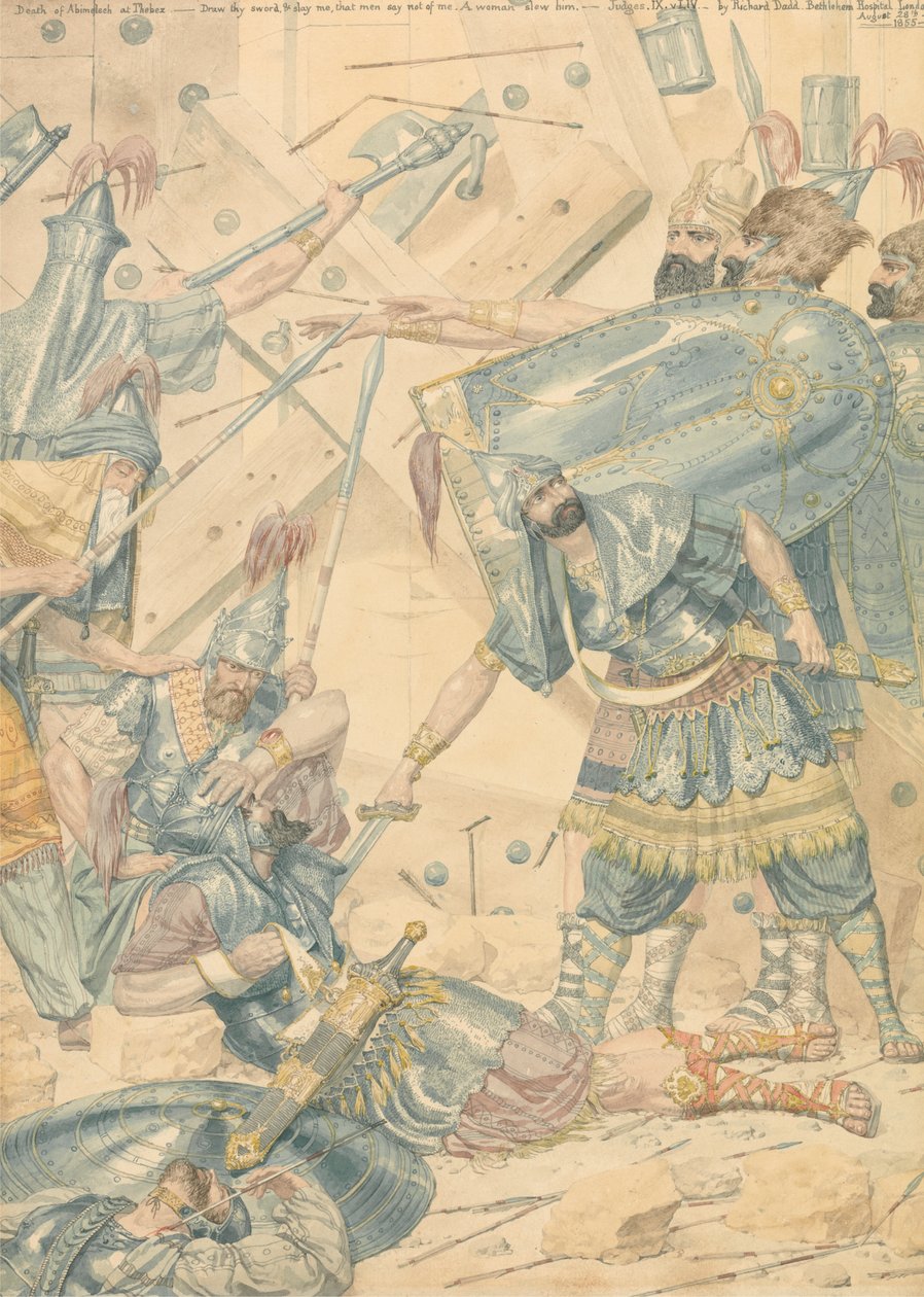 Abimélek halála Thébában alkotó: Richard Dadd