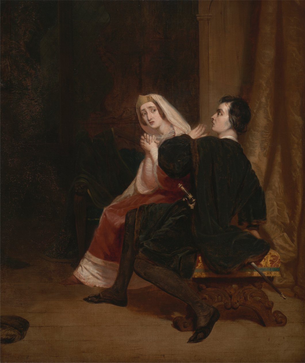 Hamlet és anyja; A szekrény jelenete alkotó: Richard Dadd