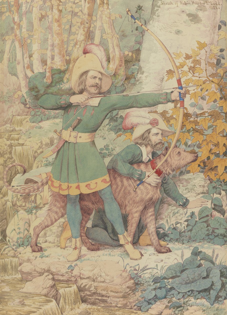 Robin Hood vázlata alkotó: Richard Dadd
