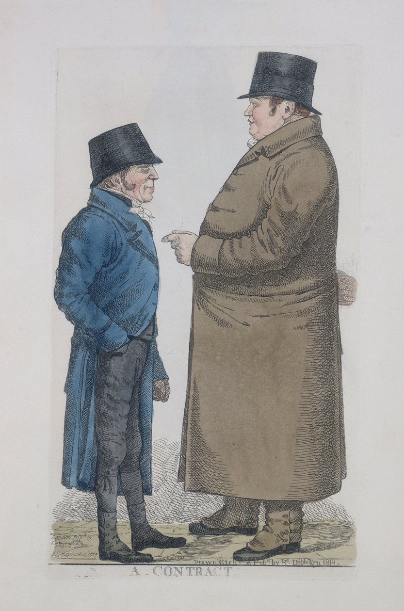 „A – Szerződés”, 1818 alkotó: Richard Dighton