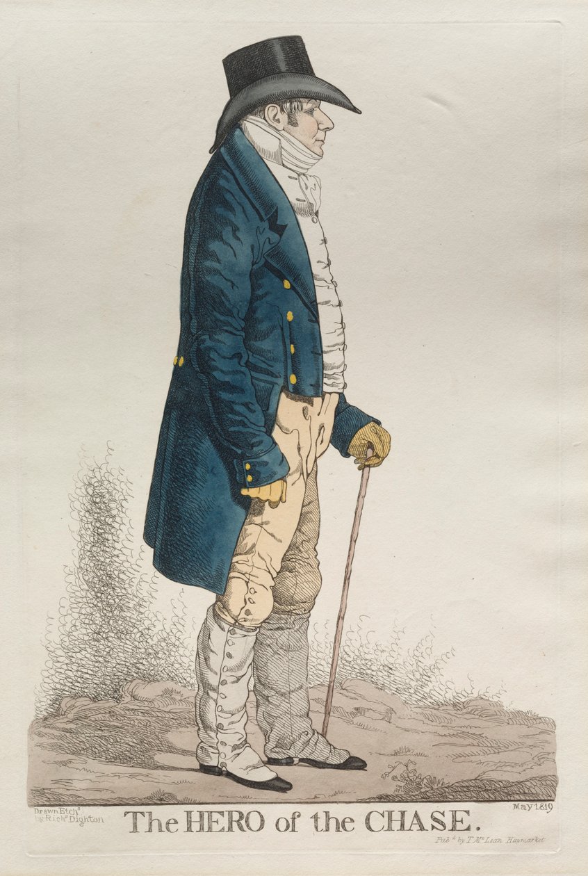 Az üldözés hőse, 1819. alkotó: Richard Dighton