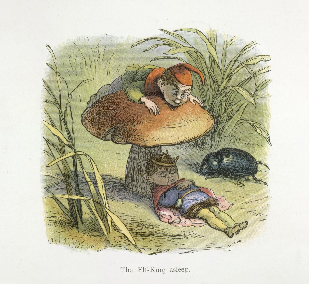 Az elf-király alszik alkotó: Richard Doyle