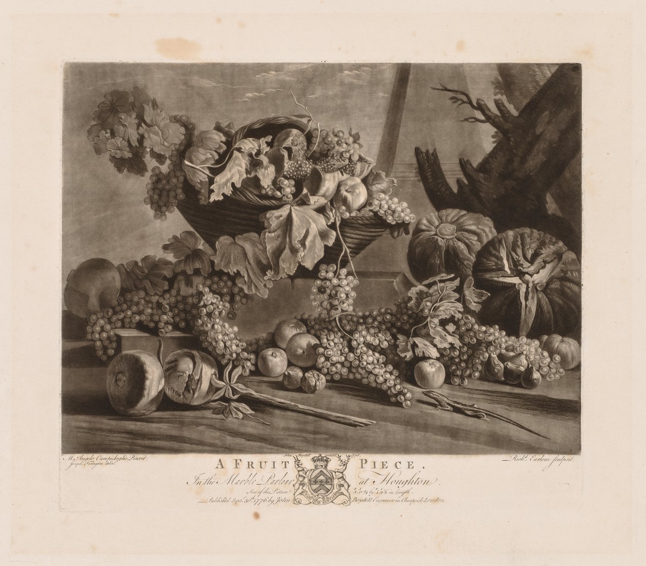 Egy gyümölcsdarab, 1776. alkotó: Richard Earlom