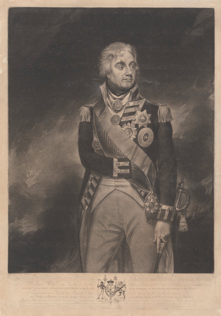 Horatio Nelson, Nelson vikomt alkotó: Richard Earlom