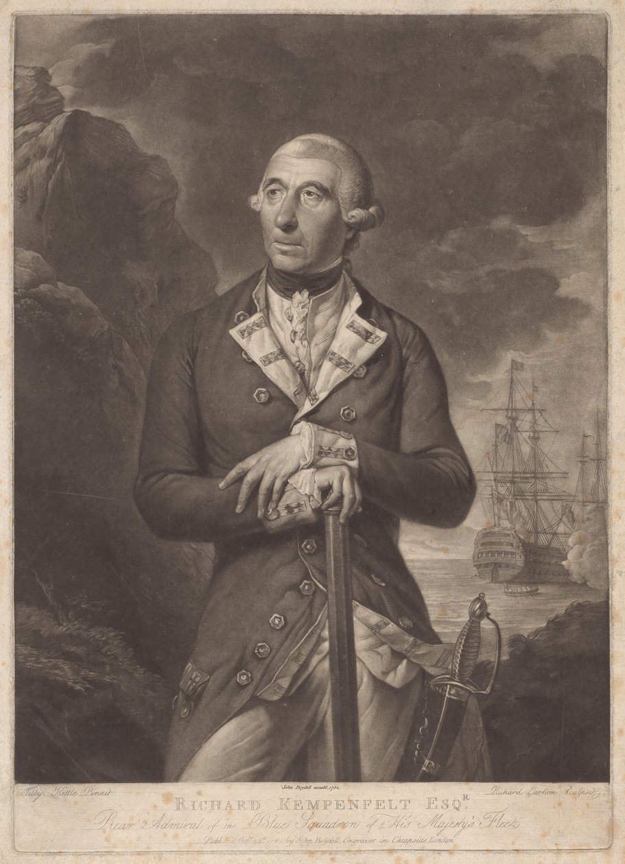 Richard Kempenfelt, Esq. alkotó: Richard Earlom