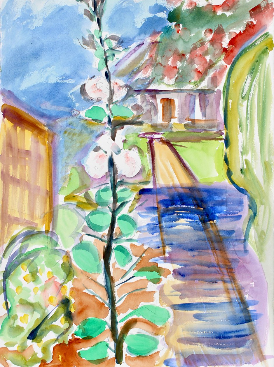 Hollyhocks, 2020 alkotó: Richard Fox