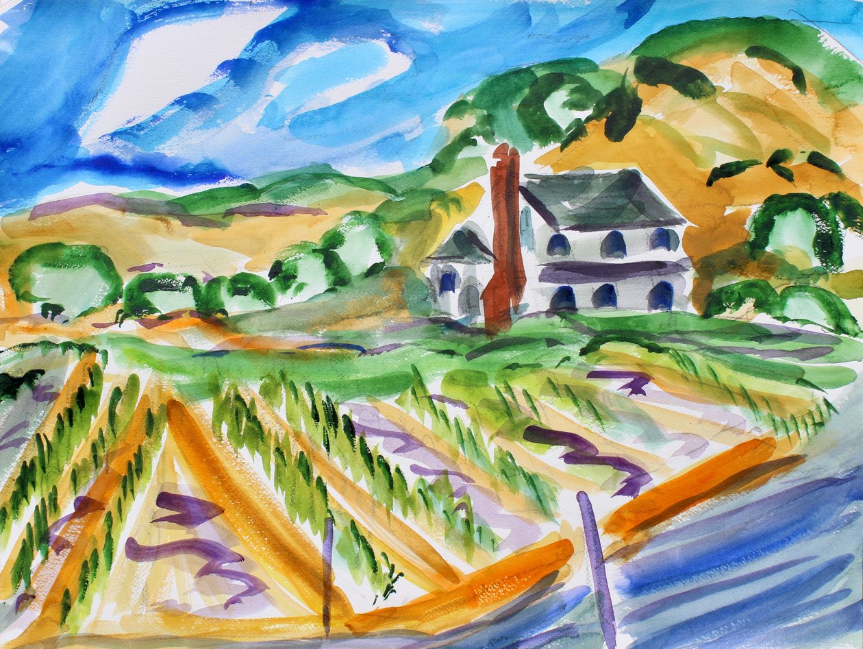 House on Dealy Lane, Napa, 2018 alkotó: Richard Fox