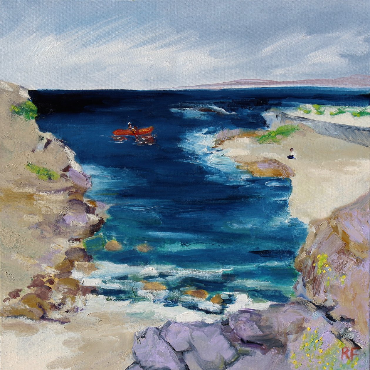 Kayaker, Monterey Bay, 2019 alkotó: Richard Fox