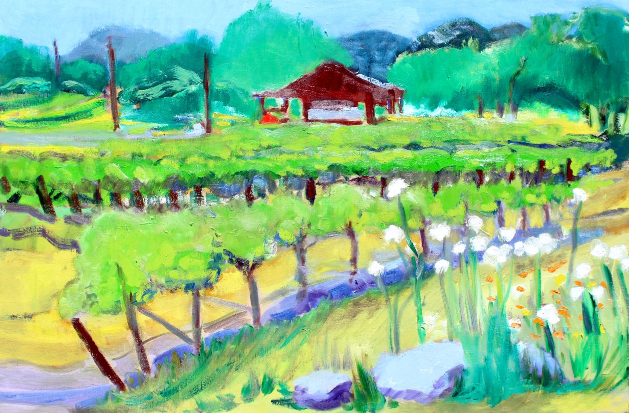 Szőlőbirtok a Zinfandel Lane-en, Napa, 2019 alkotó: Richard Fox