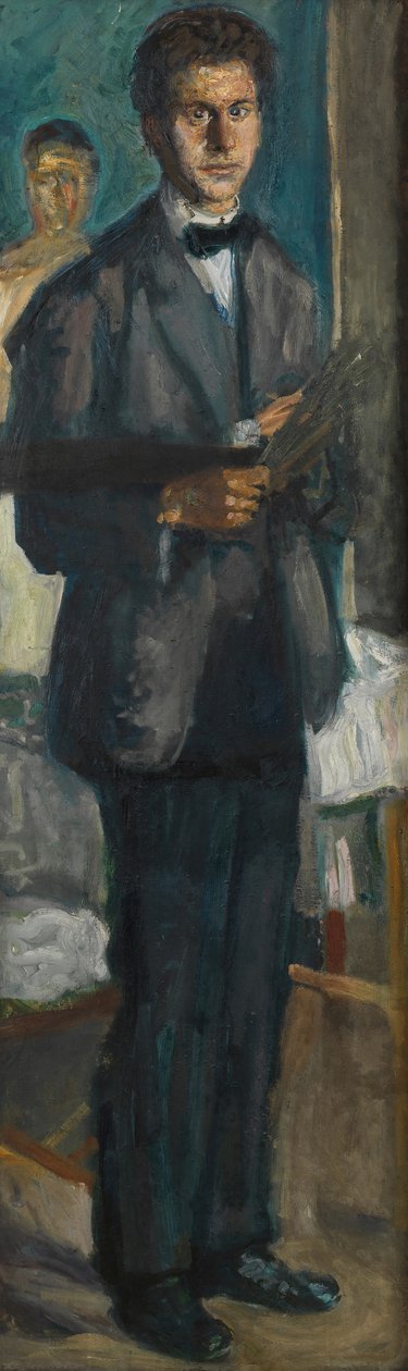 Önarckép palettával, 1906-1907. alkotó: Richard Gerstl