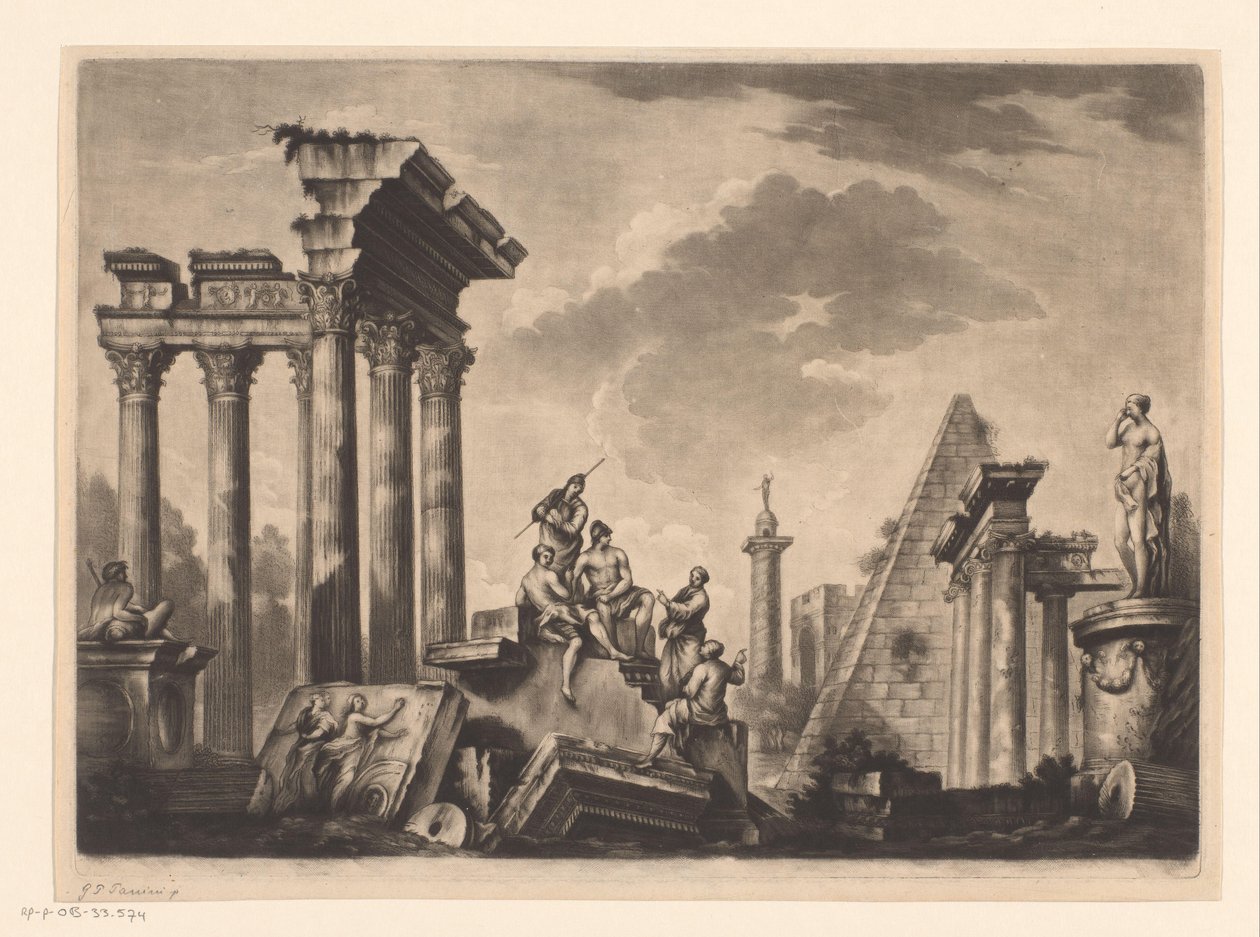 Ruïnes te Rome alkotó: Richard Houston