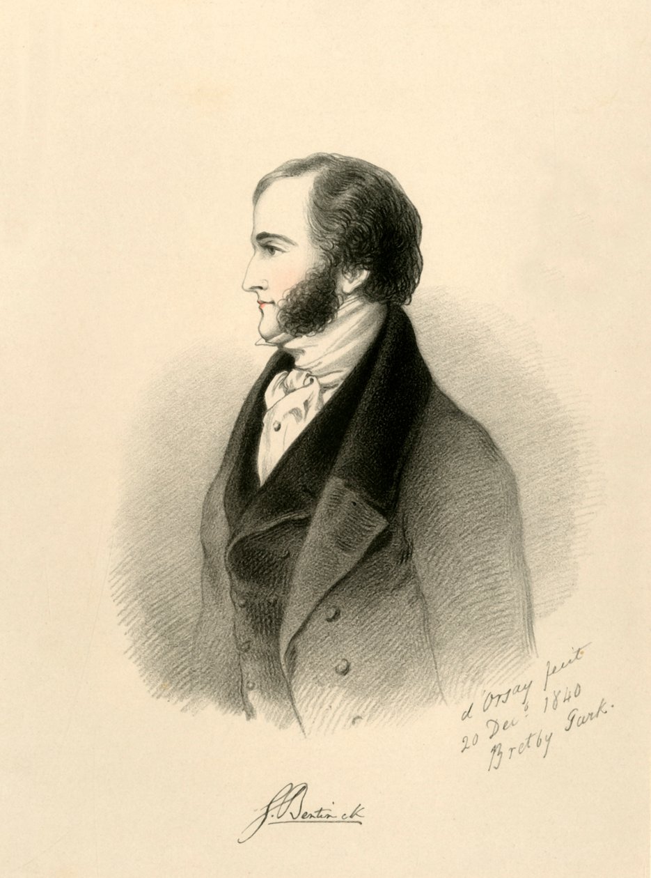 Lord George Bentinck, 1840. alkotó: Richard James Lane