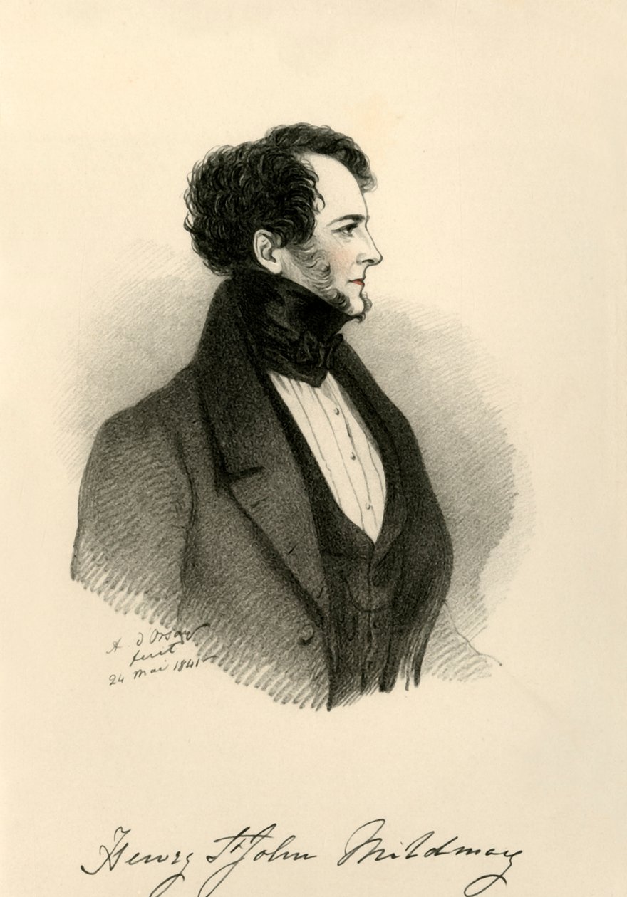 Sir Henry St. John Mildmay, 1841. alkotó: Richard James Lane