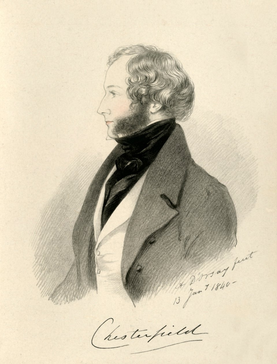 Chesterfield grófja, 1840. alkotó: Richard James Lane