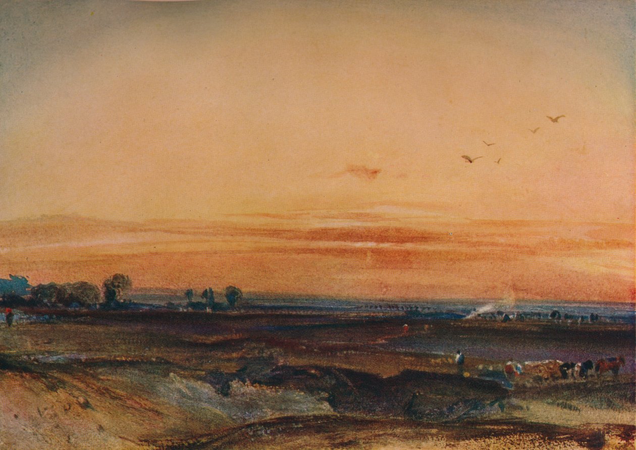 Naplemente, 1826 alkotó: Richard Parkes Bonington